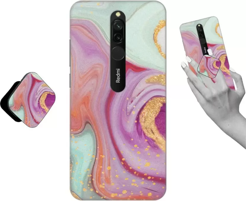 Coberta® Back Cover for Mi Redmi 8  (Multicolor, Cases with Holder, Pack of: 1)