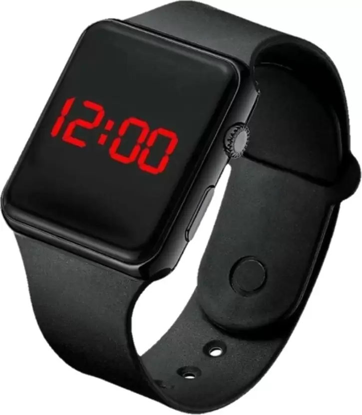 Digital Watch - For Men Taip digital watch LED display full red colour light atTrinoxi