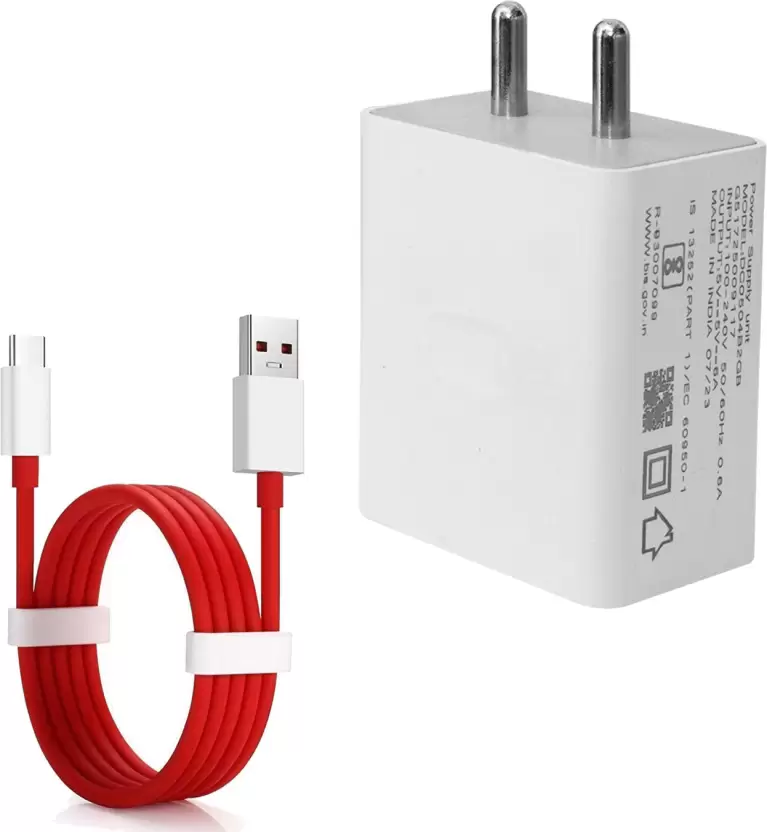 otricx 45 W Quick Charge 4 A Mobile Charger with Detachable Cable  (Red, Cable Included)