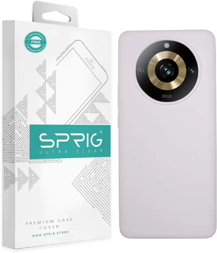 Sprig Liquid Silicone Back Cover for realme 11 Pro+ 5G  (Grey, Microfiber Lining, Silicon, Pack of: 1)