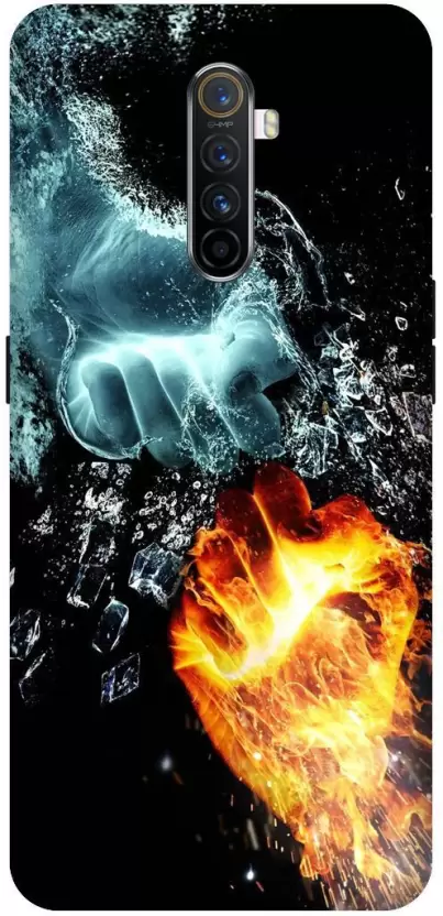 SSMORYA Back Cover for Realme X2 Pro (Fire hands) Printed Back Cover  (Multicolor, Waterproof, Pack of: 1)