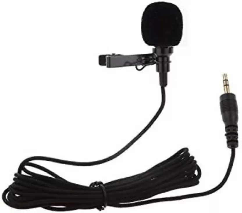 wishmechstore Collar Mic for YouTube with Easy Clip On System ­ Perfect for Recording MICROPHONE  (Black)